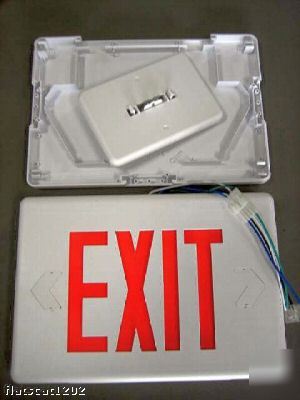 New red_led_exit_sign_120/277V_TOP/side_mount_$18.49_ 