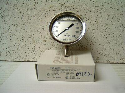 Gauge ashcroft 0-200# face 3 1/2