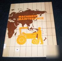 John deere machinery maintenance