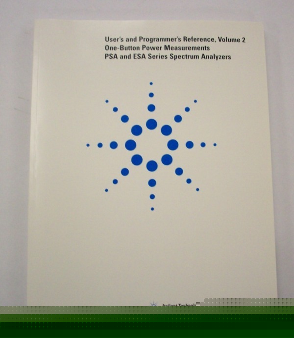 Hp psa esa spectrum analyzer user / prog manual vol 2