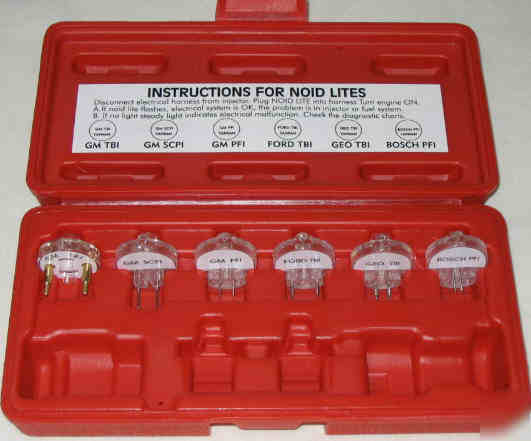 New 6 pc noid lite set gm, bosch, ford, tbi, pfi & scpi