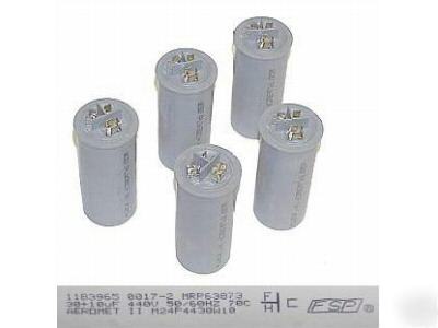 (5) aerovox motor run 30+10MFD 440 vac capacitor 28305