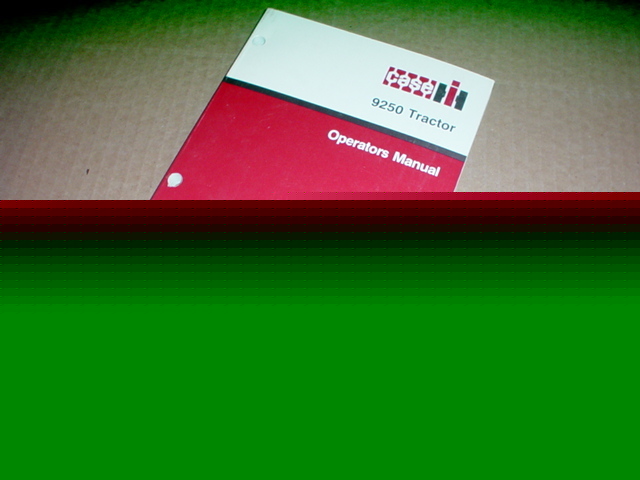 Case ih 9250 tractor operator manual