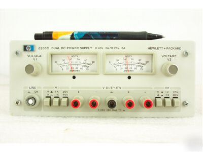 Hp 6205C dual dc power supply 0-40V, 0-20V