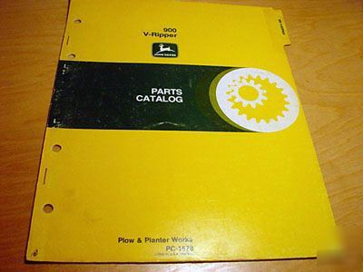 John deere 900V-ripper parts manual catalog jd