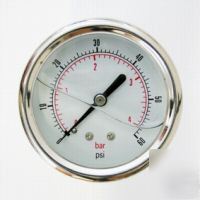 63MM hydraulic pressure gauge rear entry 0-60 psi