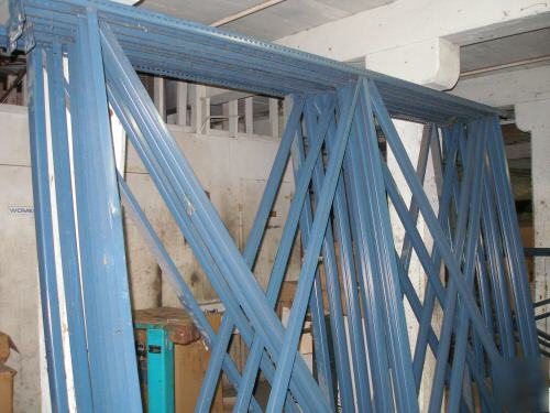 Used upick industrial shelving complete