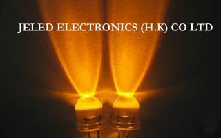 New 200X 8MM yellow led lamp wide view@45,000MCD f/ship