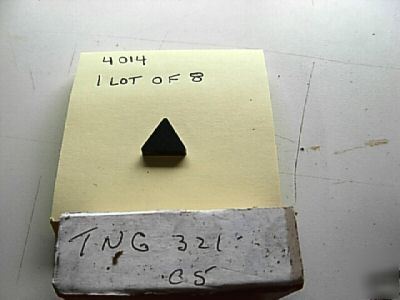 TNG321 C5 carbide inserts 4014 1 lot of 8 pieces 