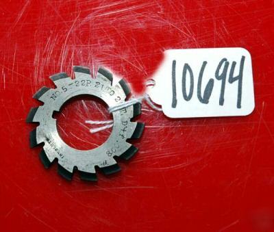 Brown & sharpe gear milling cutter no. 5-22P: