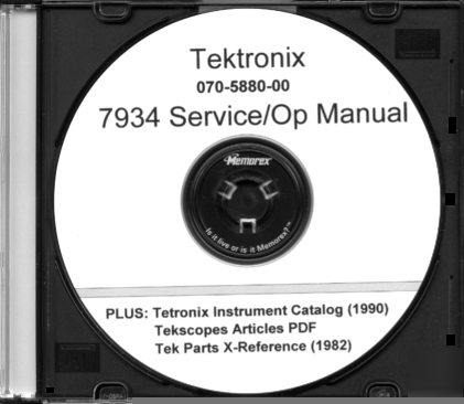 Tektronix 7934 service and operating manual +extras