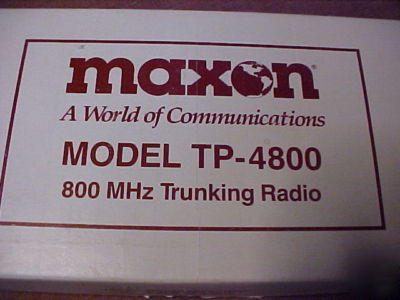 New maxon trunking radio, in box