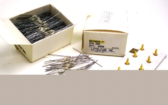 Lot of 2LBS of fuse 20A fast pico axial glass
