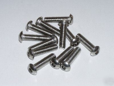 20 of stainless steel button head screws 1/4