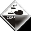 Corrosive-8 sign-adh.vinyl-230X230MM(ha-023-ag)
