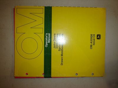 John deere 3200 spring-reset plow operators manual