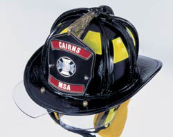New cairns yorker leather fire helmet N5A red lg new