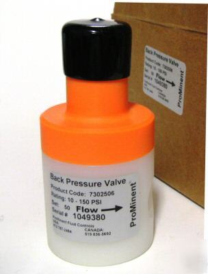 New metering pump pressure relief valve 1/2IN FPT150PSI