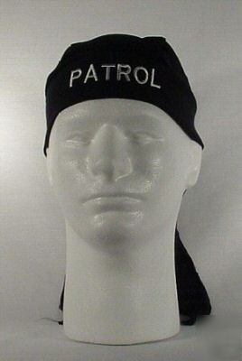 New patrol motorcycle durags (black) brand 