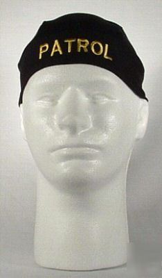 New patrol motorcycle durags (black) brand 