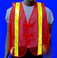 Washable mesh safety vest high intensity reflective 2