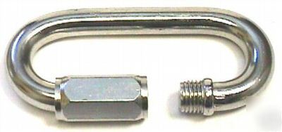 10 zinc plated quick links, 3/8