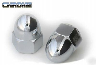 Chrome acorn nut fastener 3/8-16 harleys boats etc