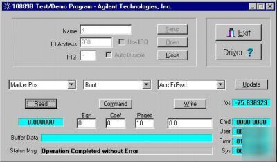 Hp laser interferometer complete with software