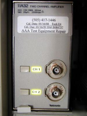 @@ tektronix 11A32 two channel amplifier plug in @@