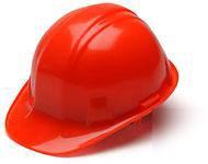 4 pt. snap lock suspension hard hat-hi vis orange