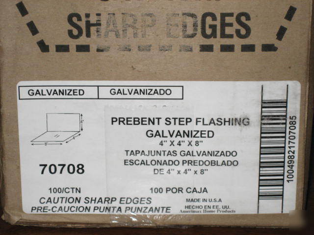 Prebent step flashing 4