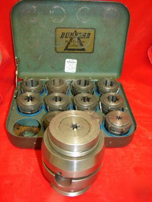 Burnerd quick change lathe chuck collet closer set 