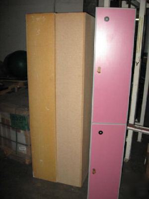 Pre-owned gym lockers 70 bays 1 & 2 door styles sale 