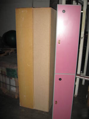 Pre-owned gym lockers 70 bays 1 & 2 door styles sale 