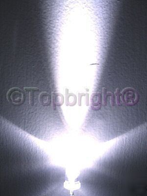 50X ultrabright white led 5MM 10,000MCD free r&s/h