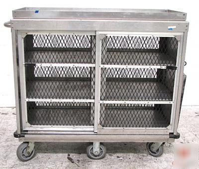 Locking metal tool storage cabinet casino cash cage 