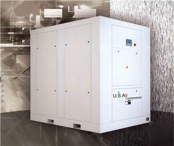Us air screw compressor 25 hp 123CFM w/ingersoll rand a