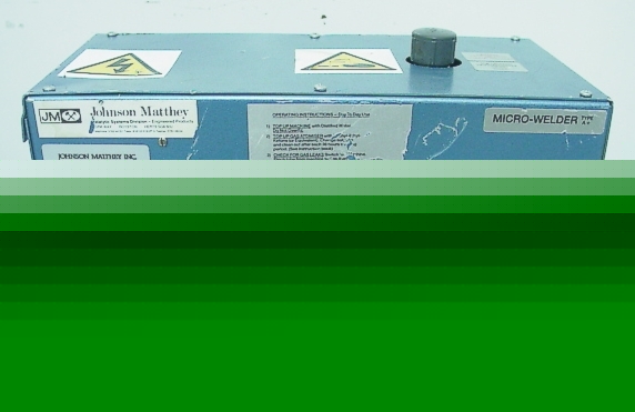 C37660 johnson matthey micro-welder a+ platinum welding