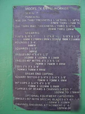 Hill acme #4 metalworker 50 ton