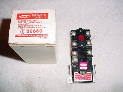 New dayton electric water heater thermostat 2E680 n box
