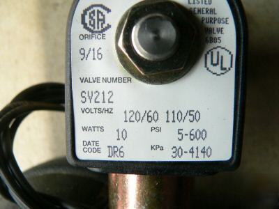 Omega SV212 solenoid & valve 1/2
