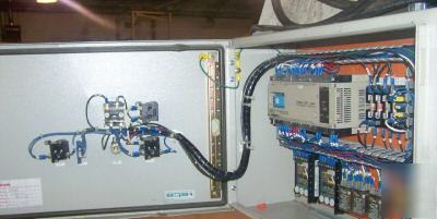 Recond. rotary arm pallet stretch wrapper semi-auto.