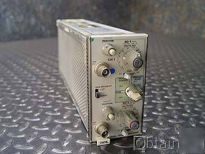 Tektronix 7A18 plug-in dual trace amplifier 