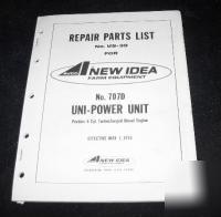 New idea uni power unit no 707D 6 cyl diesel engine
