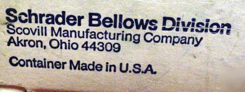 Schrader bellows scovil plastic air/liquid filter cover