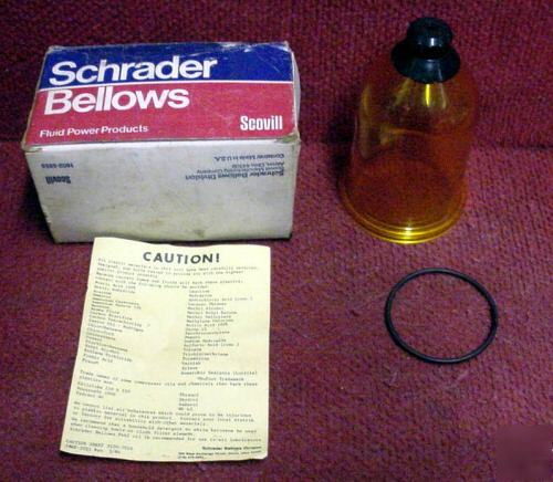 Schrader bellows scovil plastic air/liquid filter cover