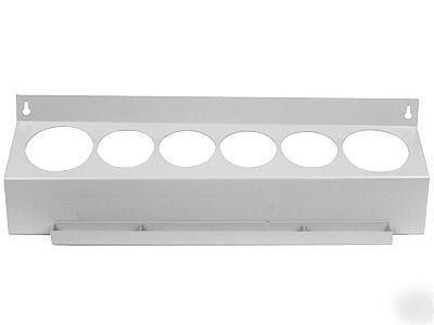 Aerosol can caddy holder rack tray wall unit w/ tray
