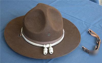 Policesheriff deputy duty uniform brown winter felt hat