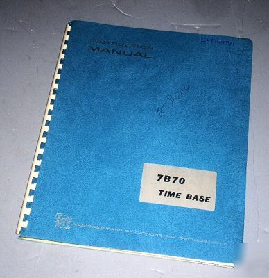 Tektronix 7B70 operation & service manual 070-0982-00