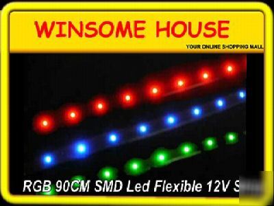 *flashling* 12V rgb 108 led flexible car smd led strip